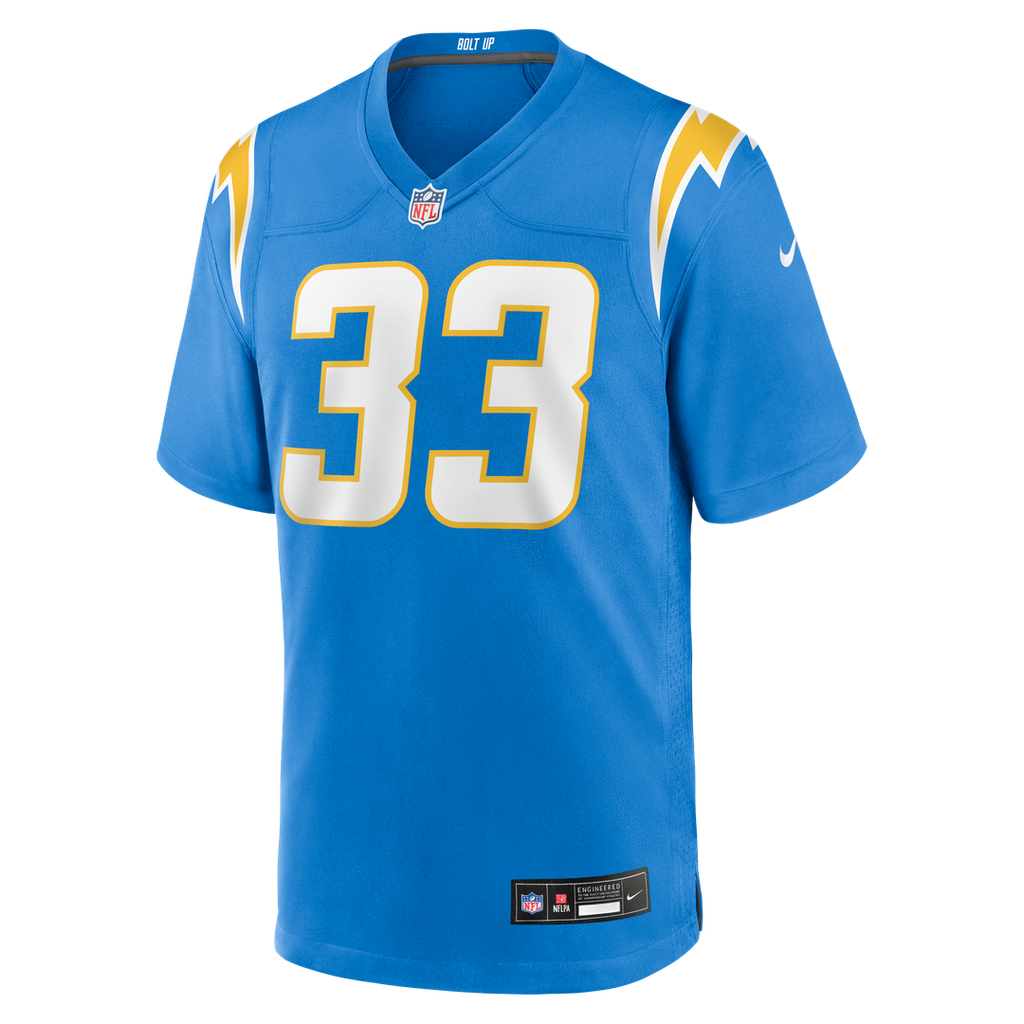 Deane Leonard Los Angeles Chargers Game Jersey - Powder Blue