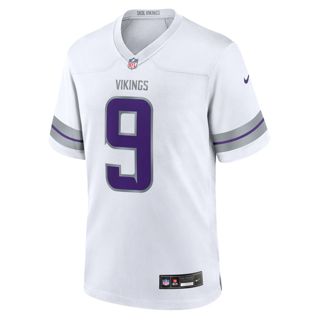 J.J. McCarthy Minnesota Vikings Alternate Game Jersey - White