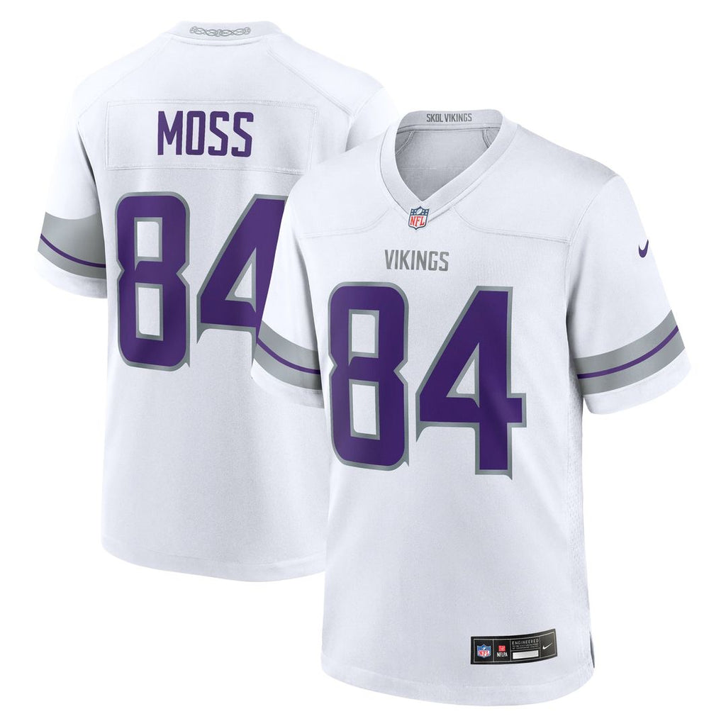 Randy Moss Minnesota Vikings Alternate Game Jersey - White