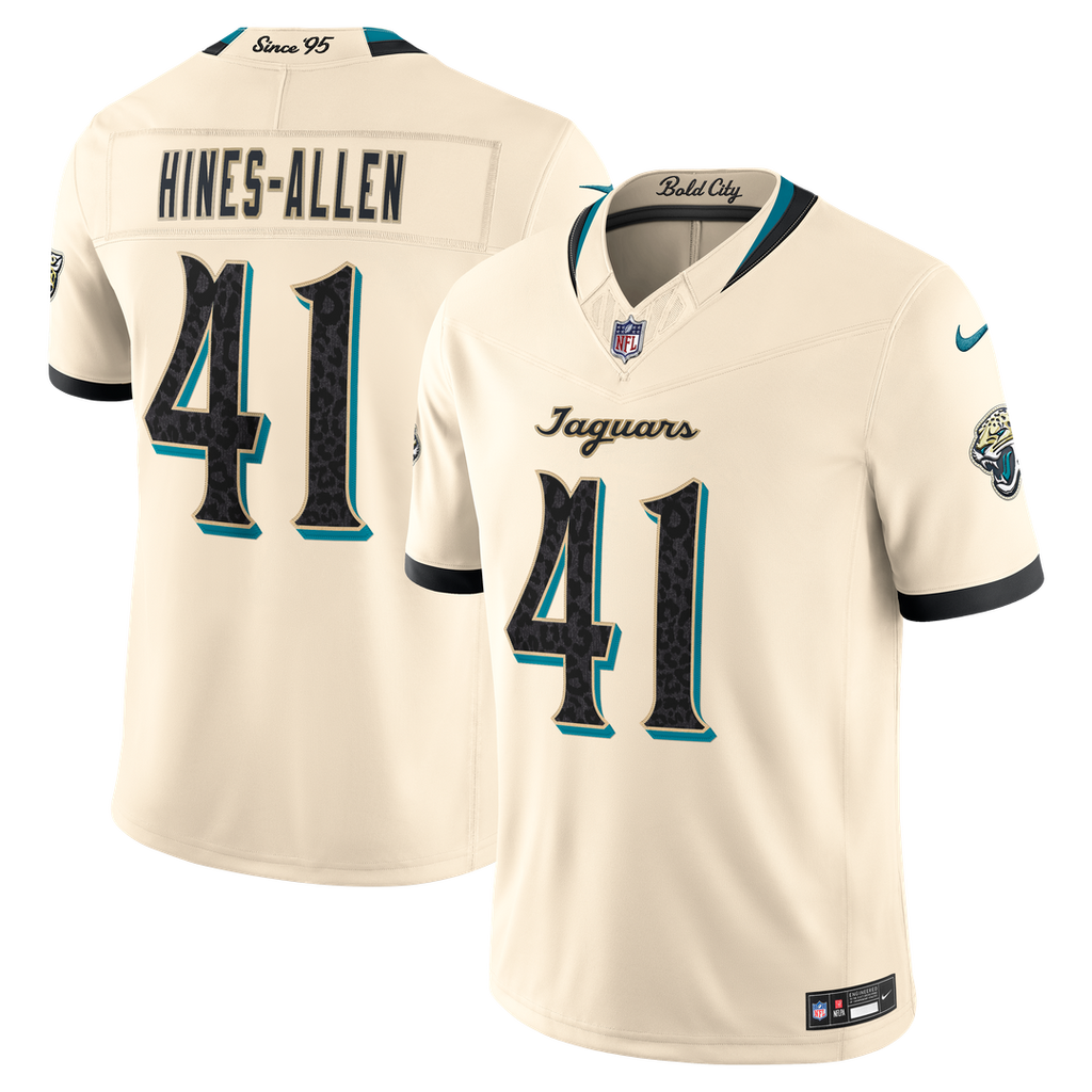 Josh Hines-Allen Jacksonville Jaguars 2026 Rivalries Collection Stitched Limited Jersey - Natural