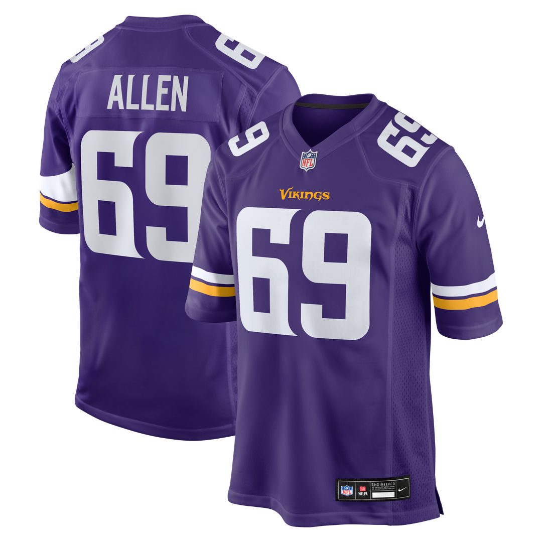 Jared Allen Minnesota Vikings Game Jersey - Purple
