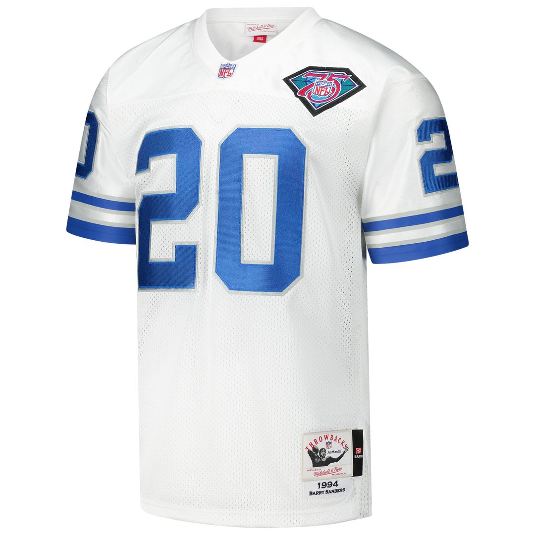 Barry Sanders Detroit Lions 1994 Authentic Throwback Jersey - White