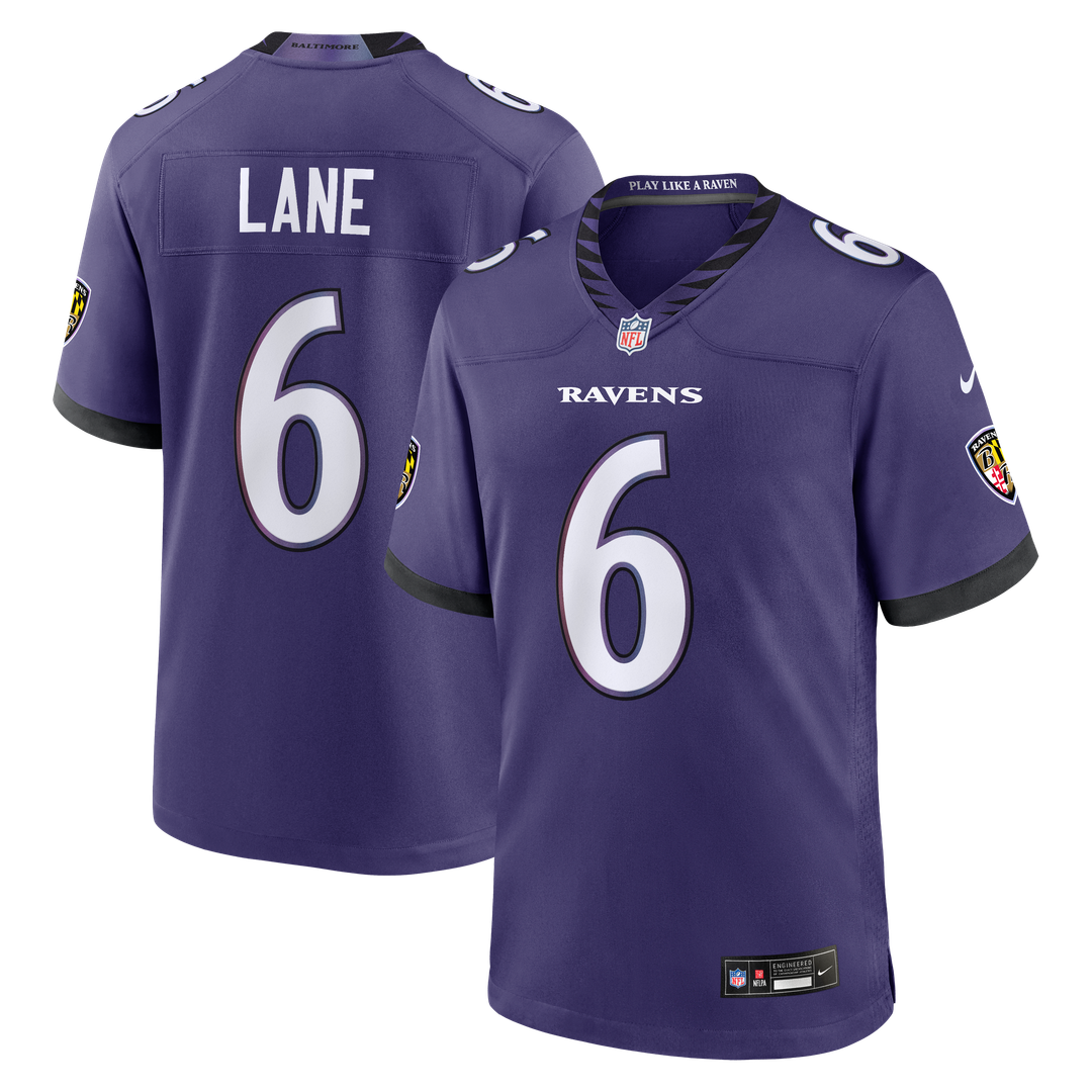Ja'Kobi Lane Baltimore Ravens Game Jersey - Purple