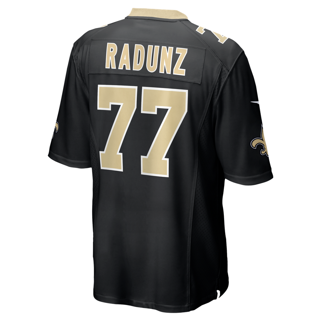 Dillon Radunz New Orleans Saints Game Jersey - Black