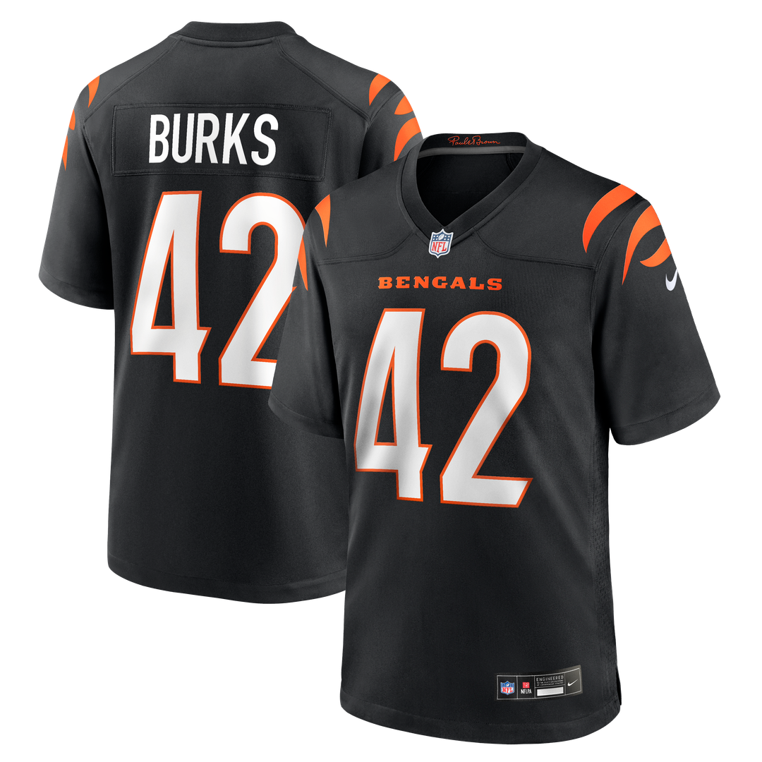 Oren Burks Cincinnati Bengals Game Jersey - Black