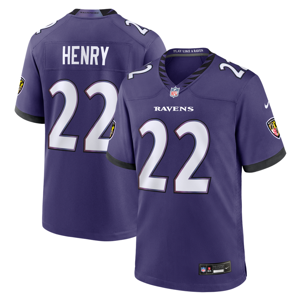 Derrick Henry Baltimore Ravens Game Jersey - Purple