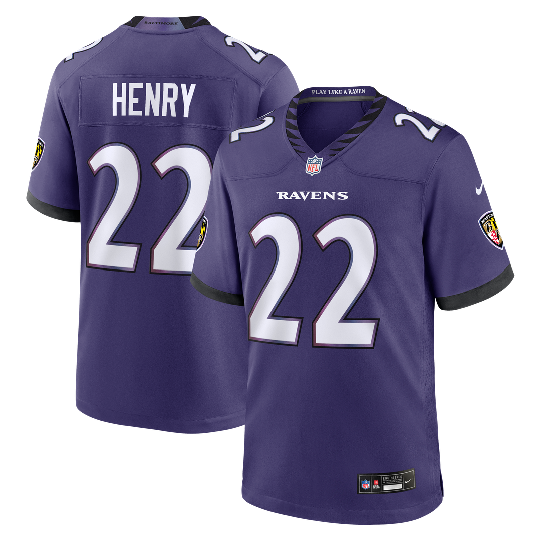 Derrick Henry Baltimore Ravens Game Jersey - Purple