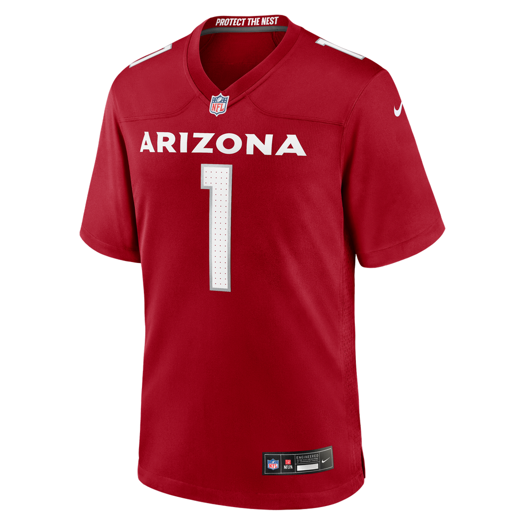 Number 1 Dad Arizona Cardinals Game Jersey - Cardinal