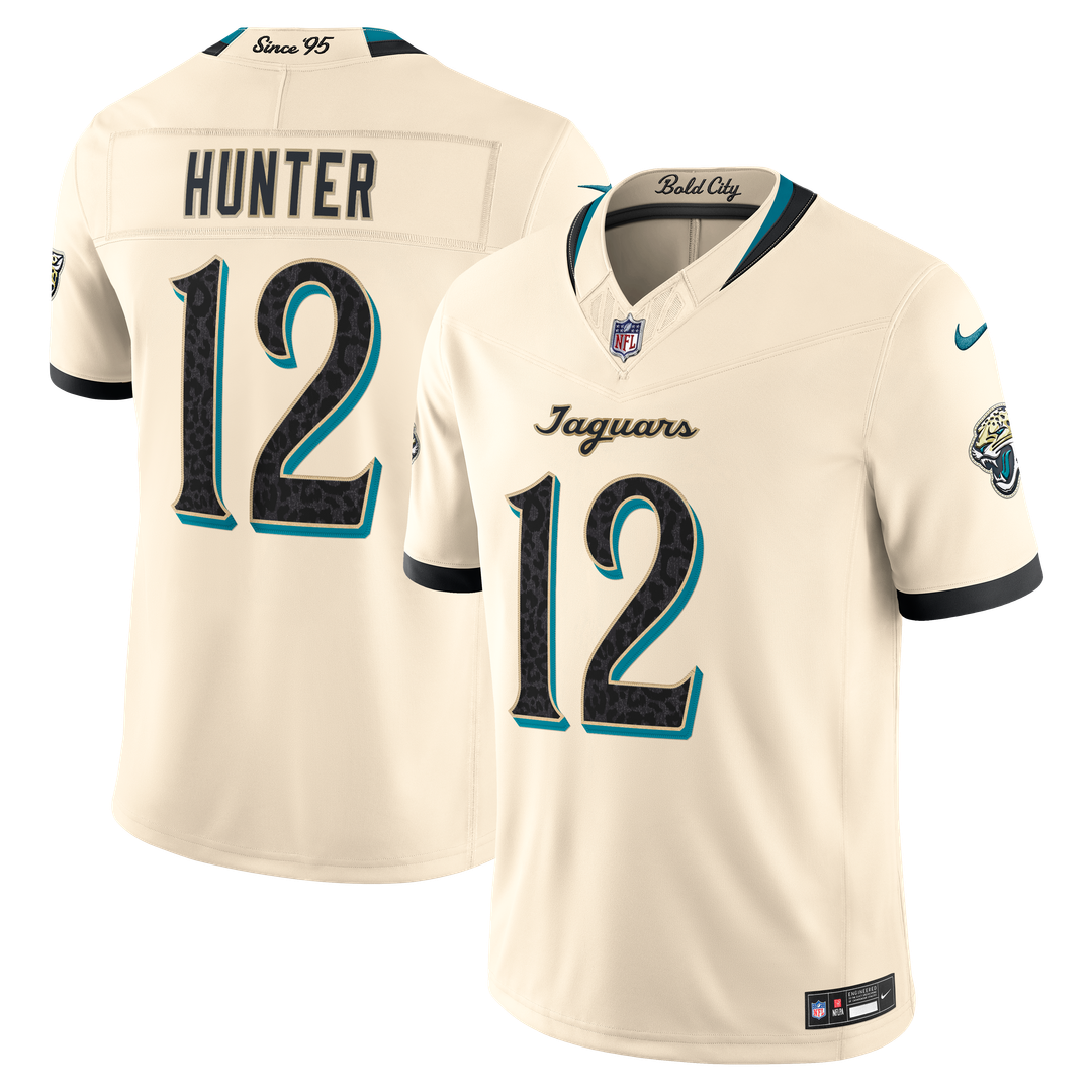 Travis Hunter Jacksonville Jaguars 2026 Rivalries Collection Stitched Limited Jersey - Natural