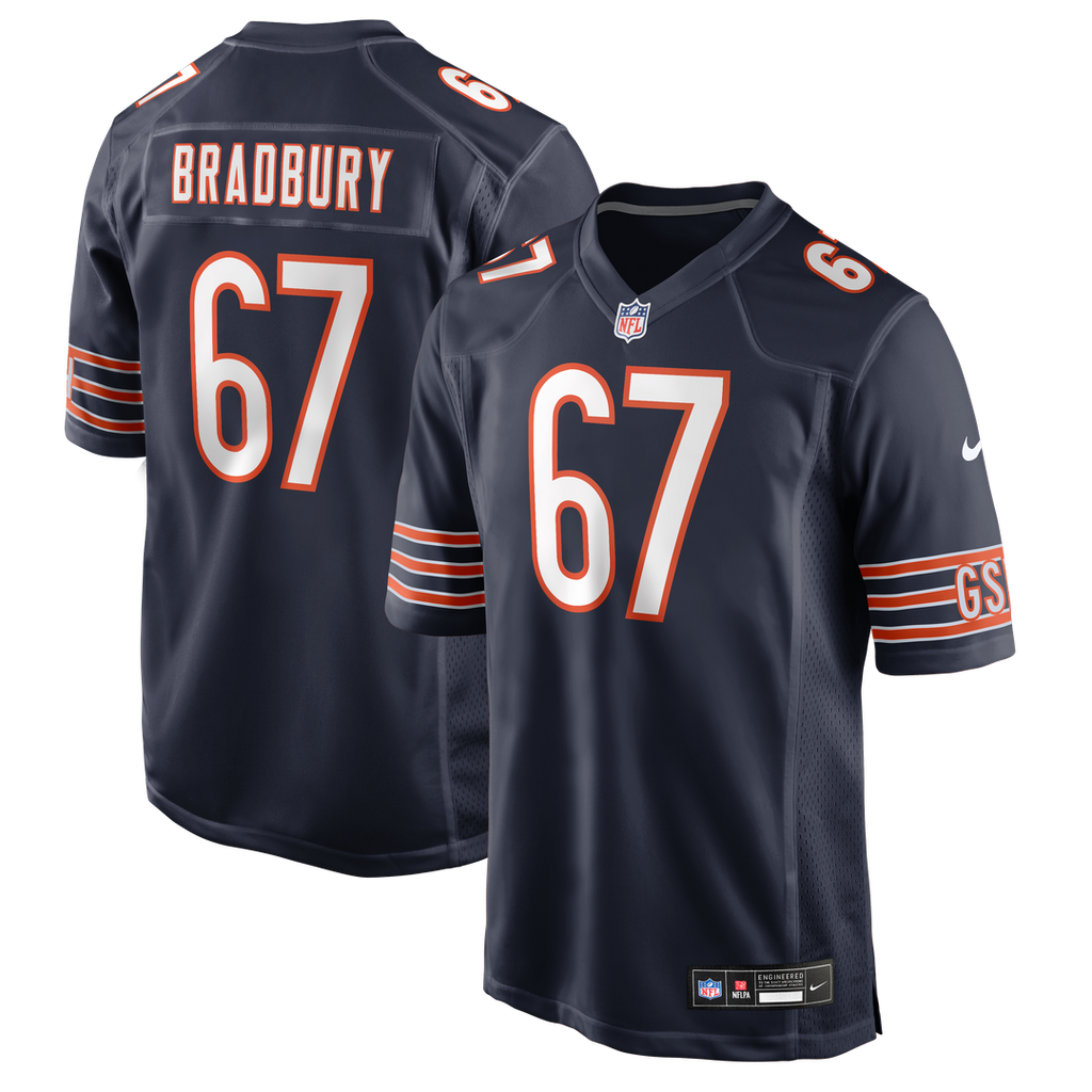 Garrett Bradbury Chicago Bears Game Jersey - Navy