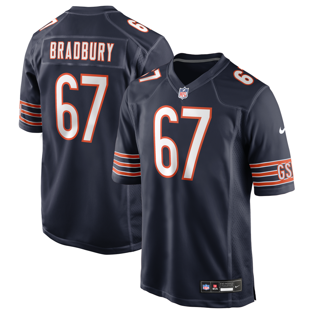 Garrett Bradbury Chicago Bears Game Jersey - Navy