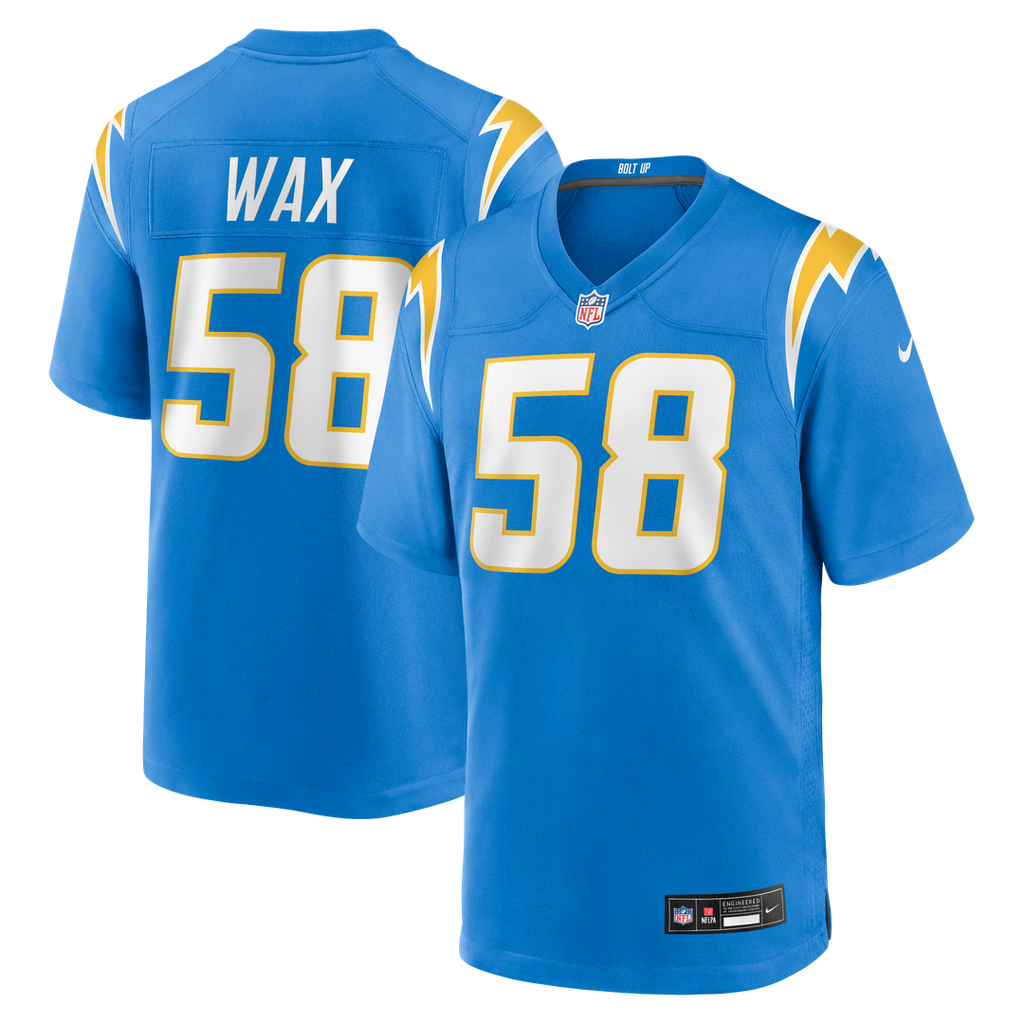 Marlowe Wax Los Angeles Chargers Game Jersey - Powder Blue