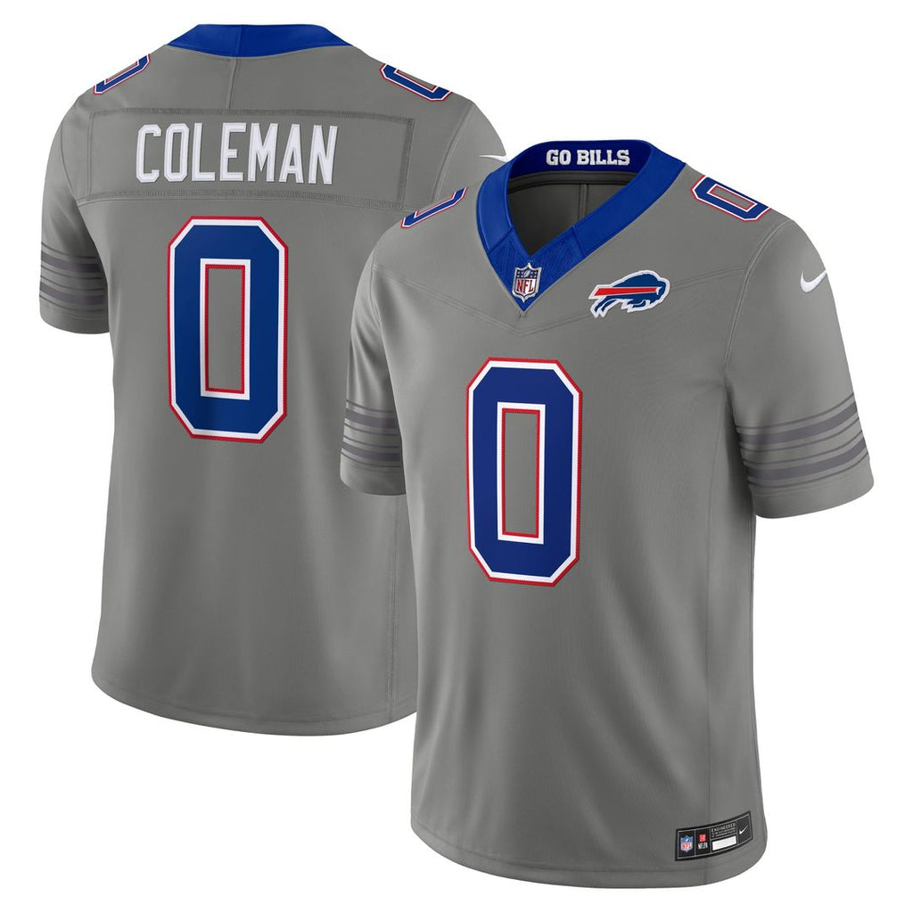 Keon Coleman Buffalo Bills Nickel City Vapor F.U.S.E. Stitched Limited Jersey - Gray