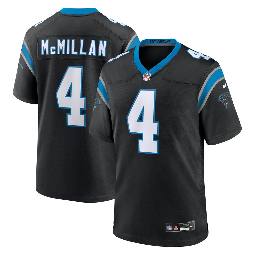 Tetairoa McMillan Carolina Panthers Game Jersey - Black