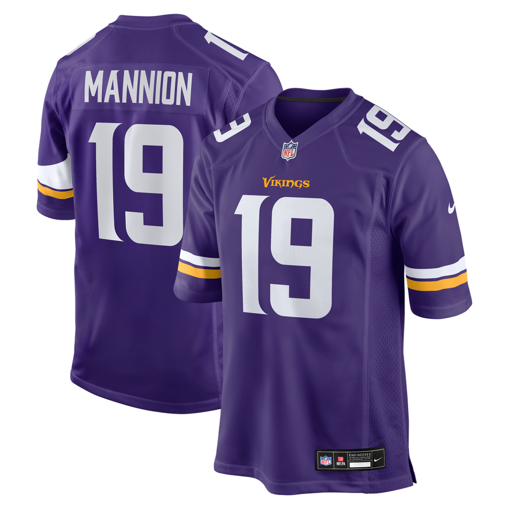 Sean Mannion Minnesota Vikings Game Jersey - Purple