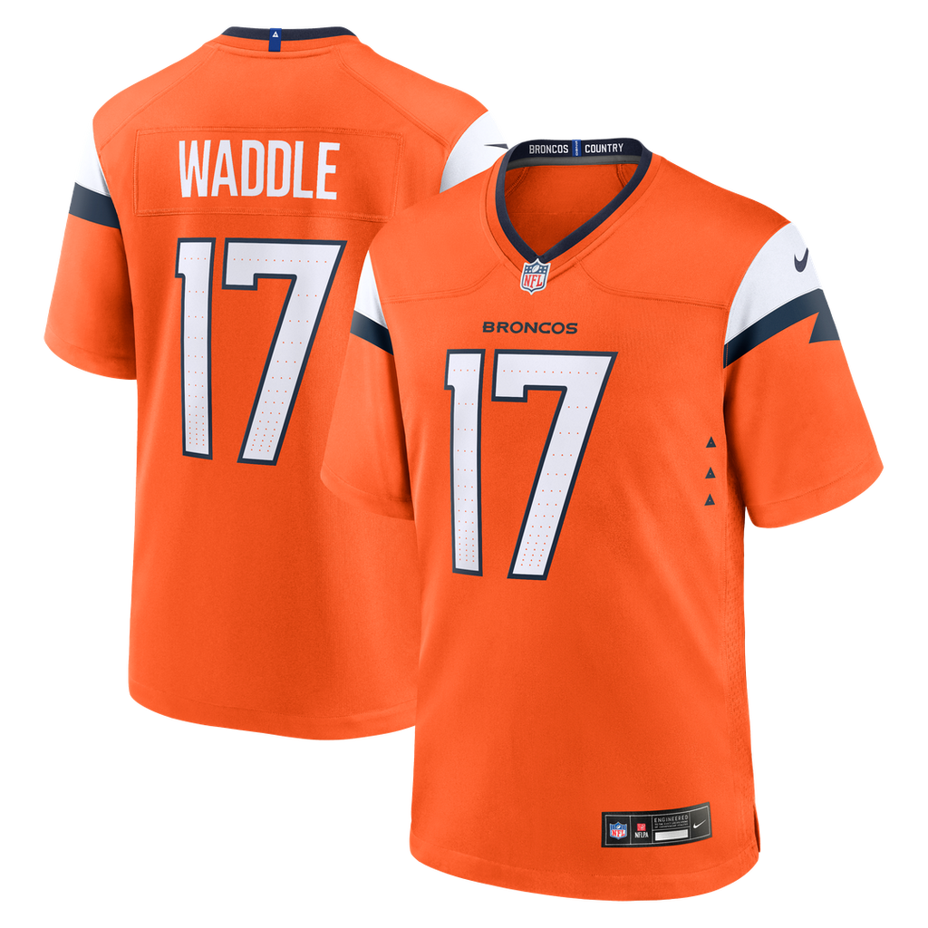 Jaylen Waddle Denver Broncos Game Jersey - Orange