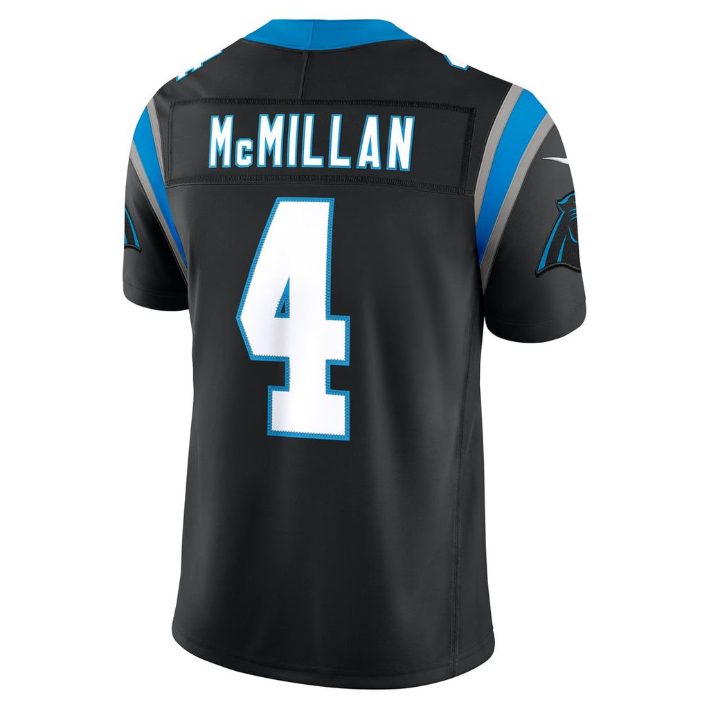 Tetairoa McMillan Carolina Panthers Vapor F.U.S.E. Stitched Limited Jersey - Black