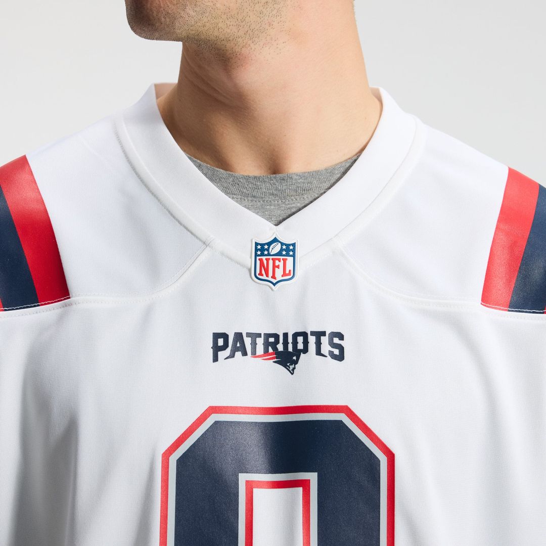 Christian Gonzalez New England Patriots Game Jersey - Navy