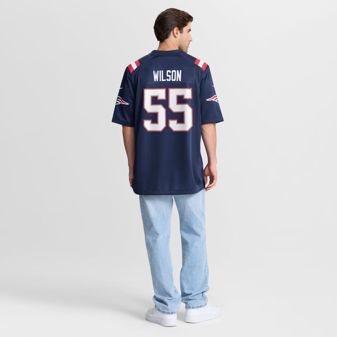 Jared Wilson New England Patriots Game Jersey - Navy