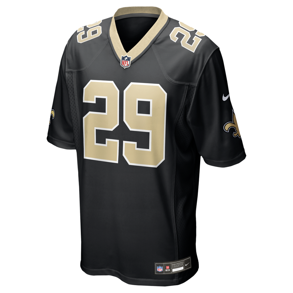 Quincy Riley New Orleans Saints Game Jersey - Black