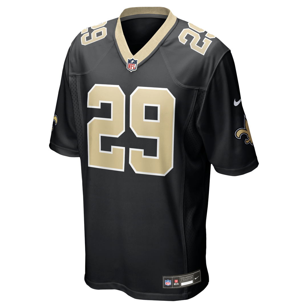 Quincy Riley New Orleans Saints Game Jersey - Black