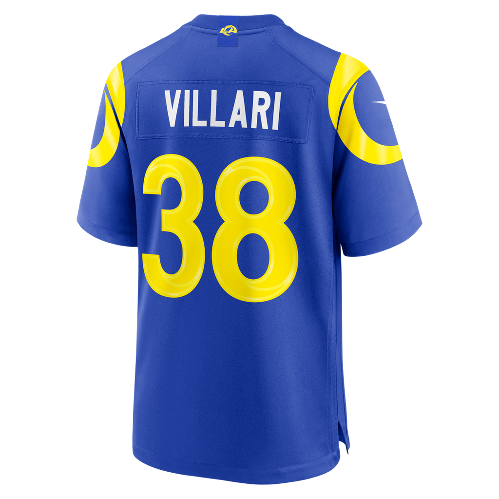 Dan Villari Los Angeles Rams Game Jersey - Royal Blue