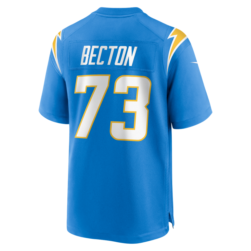 Mekhi Becton Los Angeles Chargers Game Jersey - Powder Blue