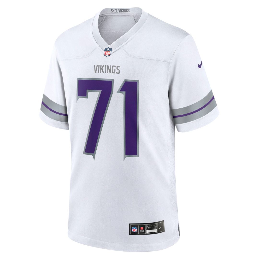 Christian Darrisaw Minnesota Vikings Alternate Game Jersey - White