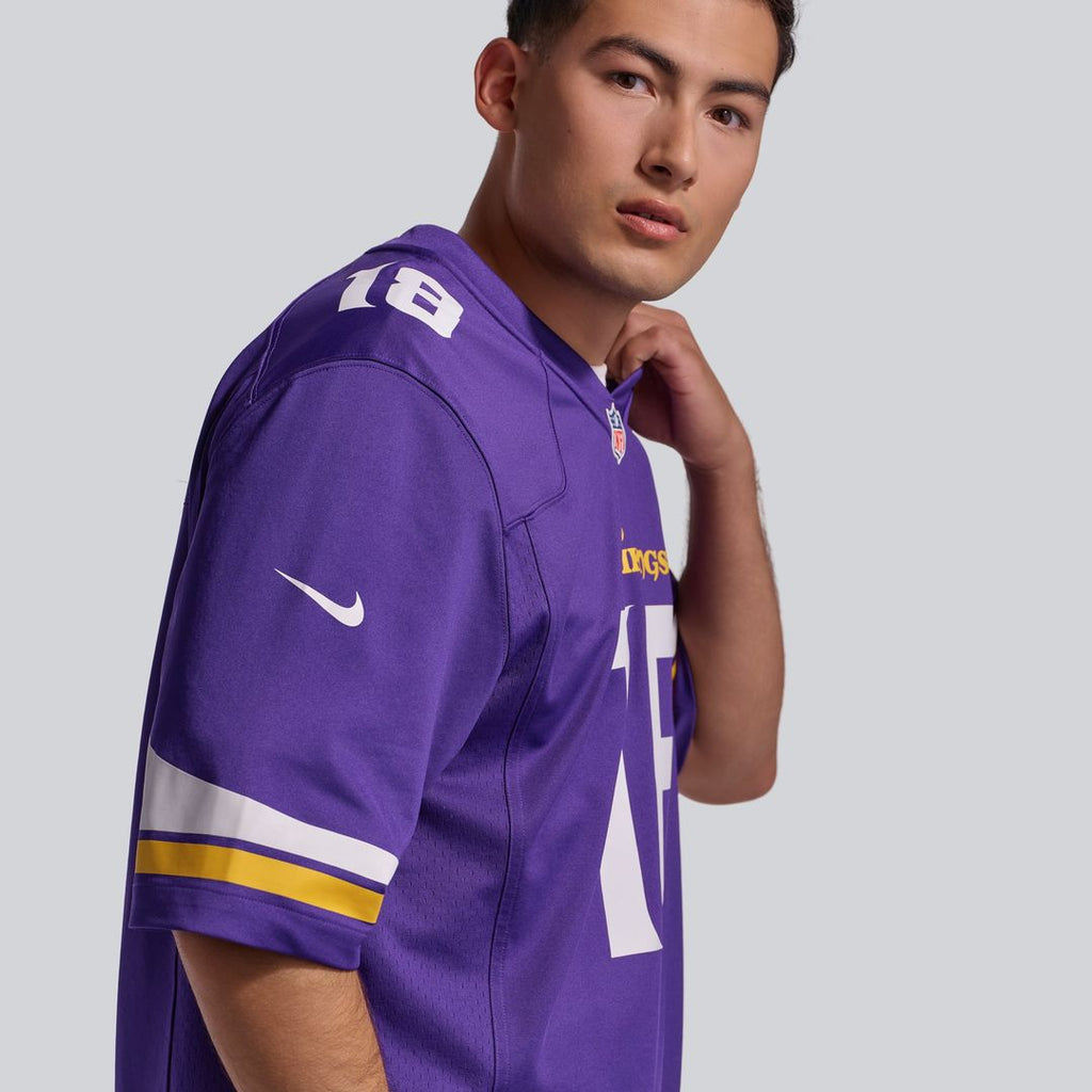 Justin Jefferson Minnesota Vikings Game Jersey - Purple