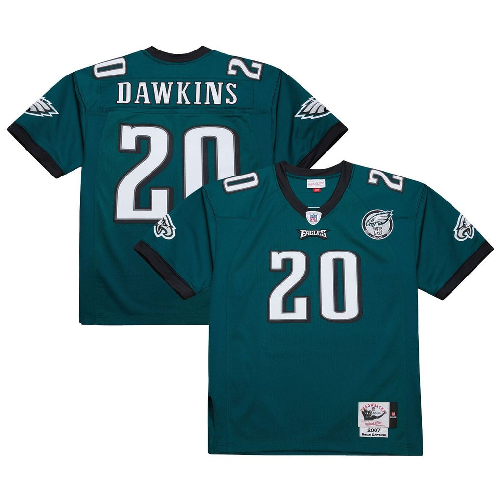Brian Dawkins Philadelphia Eagles 2007 Authentic Throwback Jersey - Green