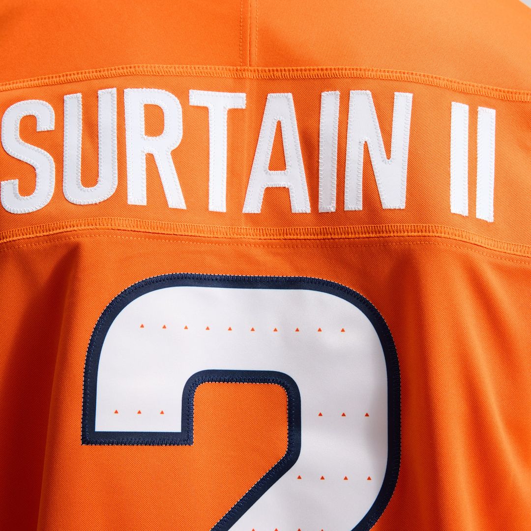 Pat Surtain II Denver Broncos Vapor F.U.S.E. Stitched Limited Jersey - White