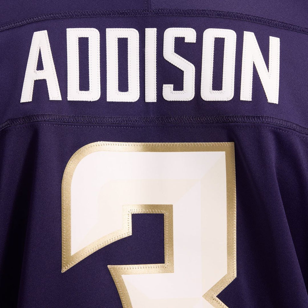 Jordan Addison Minnesota Vikings 2026 Rivalries Collection Stitched Limited Jersey - Purple