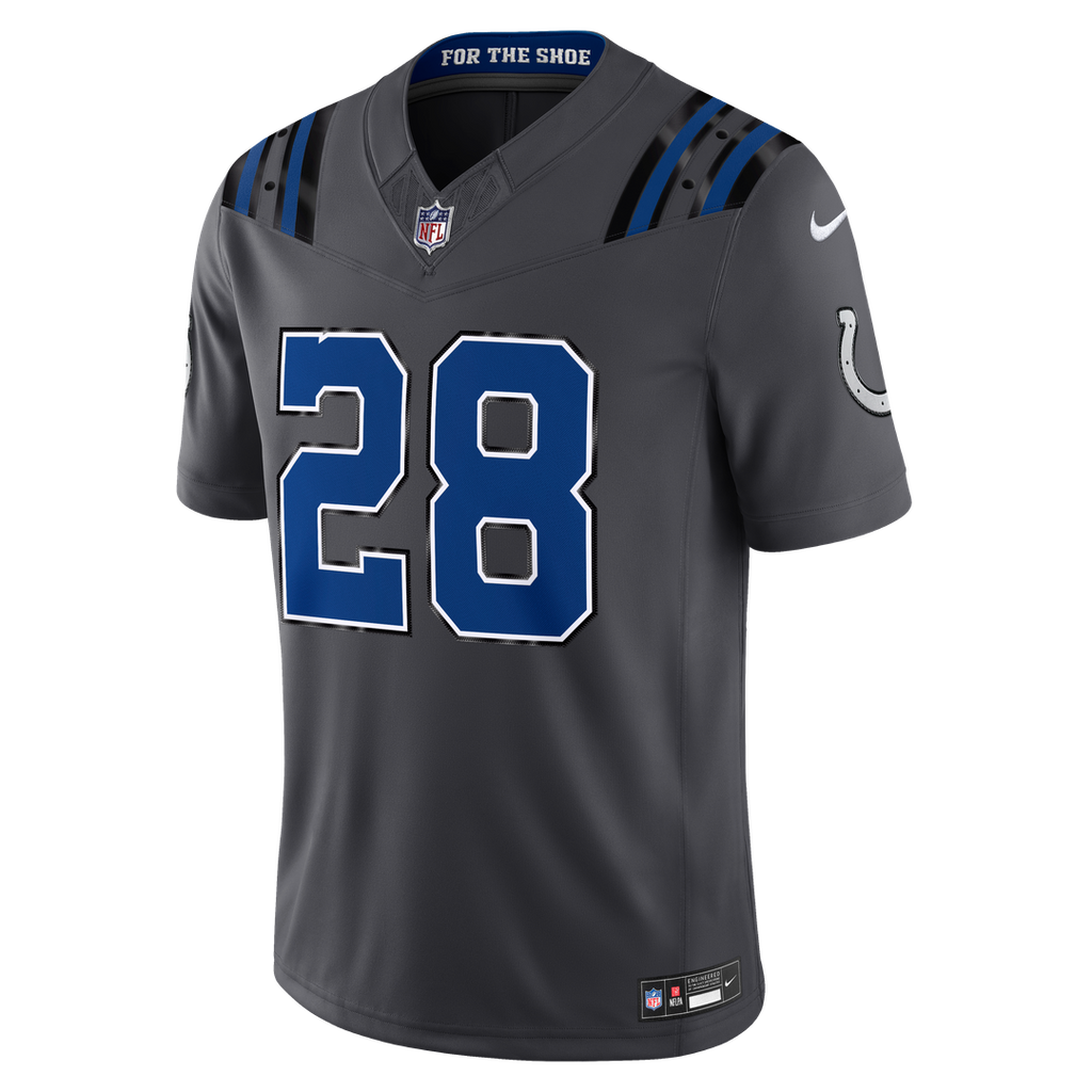 Jonathan Taylor Indianapolis Colts 2026 Rivalries Collection Stitched Limited Jersey - Anthracite