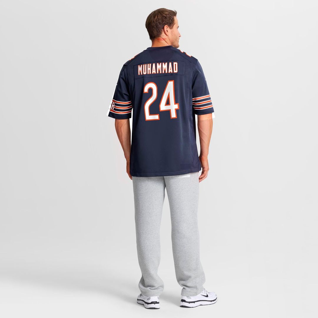 Malik Muhammad Chicago Bears Game Jersey - Navy