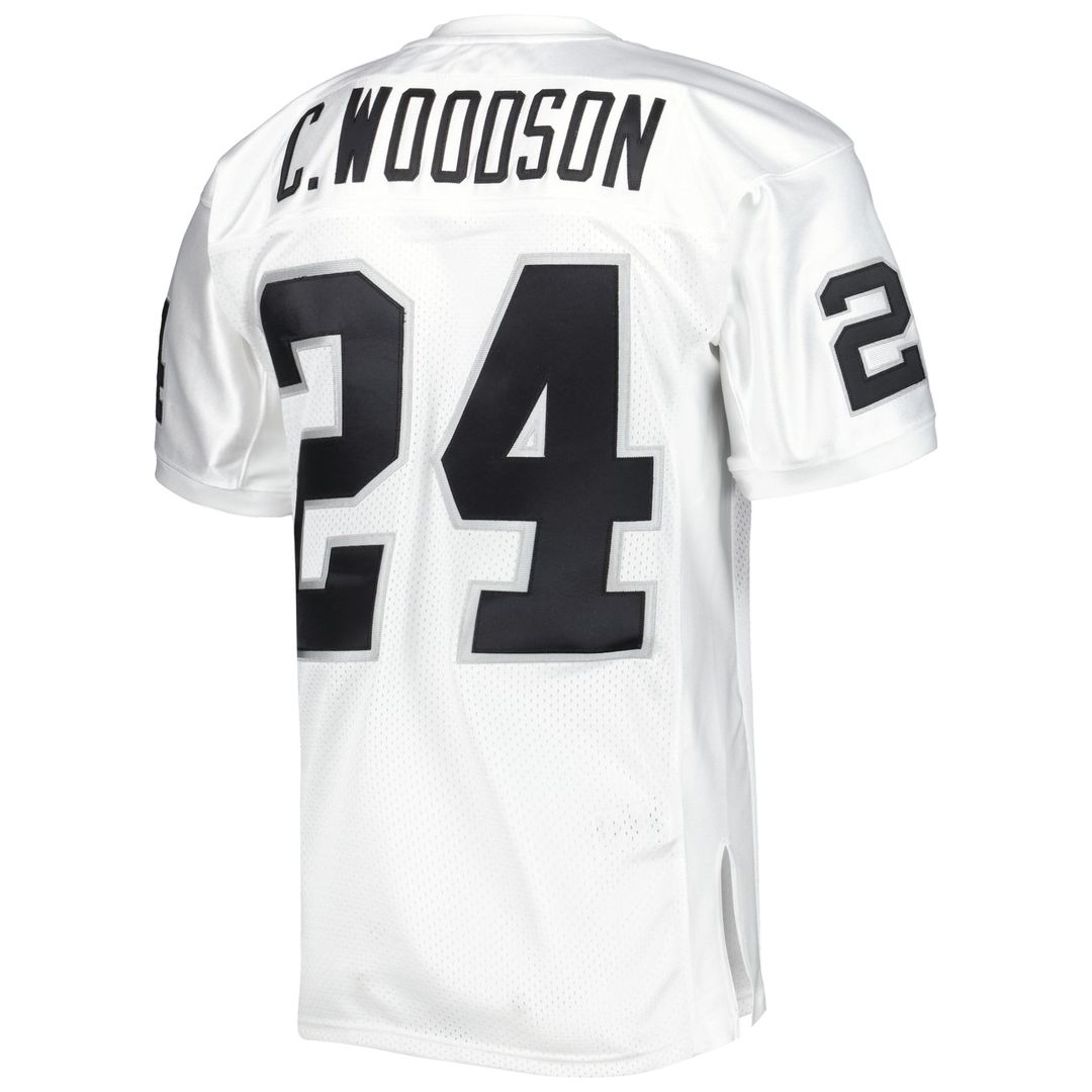 Charles Woodson Las Vegas Raiders 2002 Authentic Throwback Jersey - White