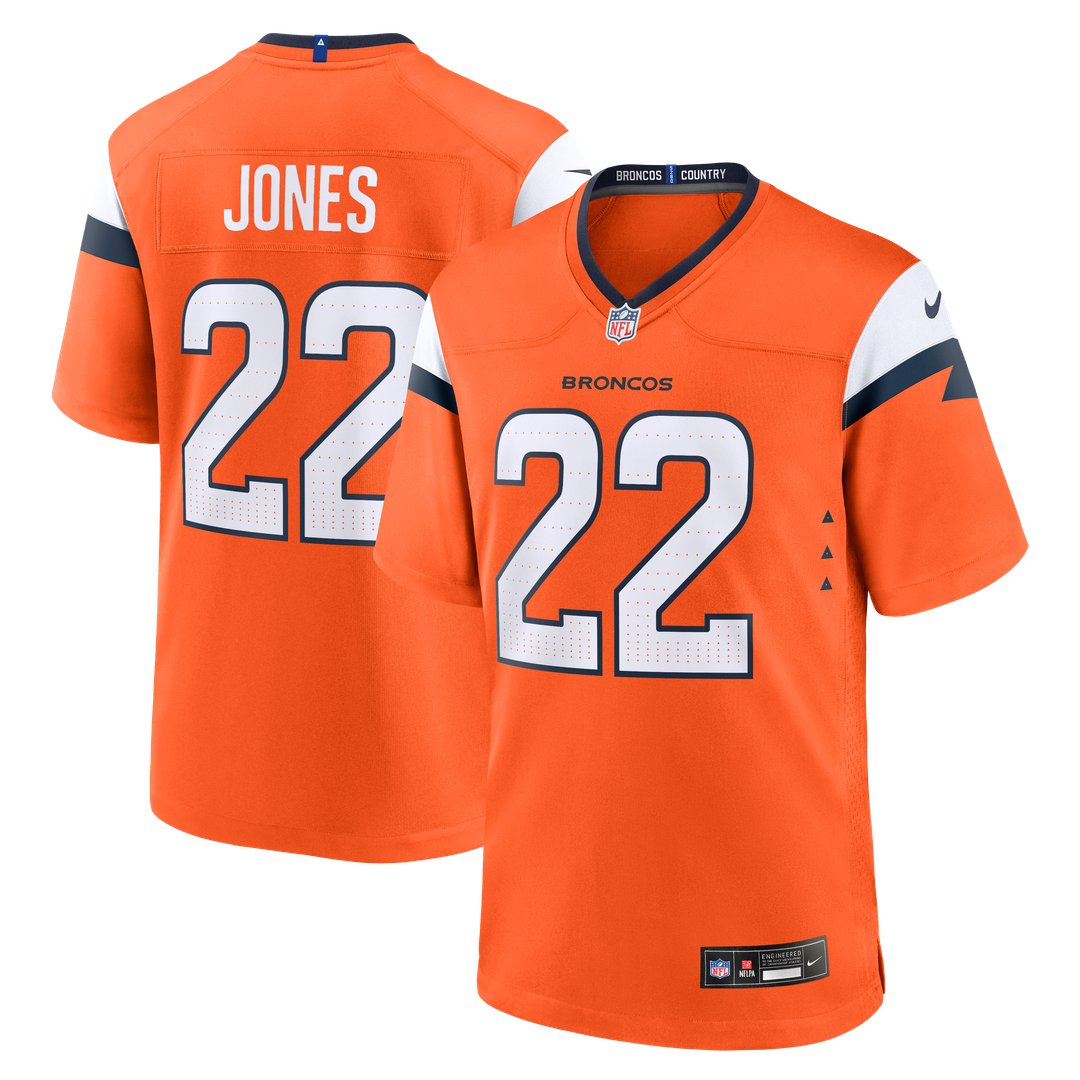 Brandon Jones Denver Broncos Game Jersey - Orange