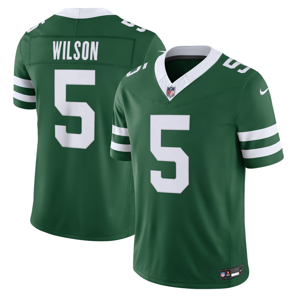 Garrett Wilson New York Jets Vapor F.U.S.E. Stitched Limited Jersey - Legacy Green