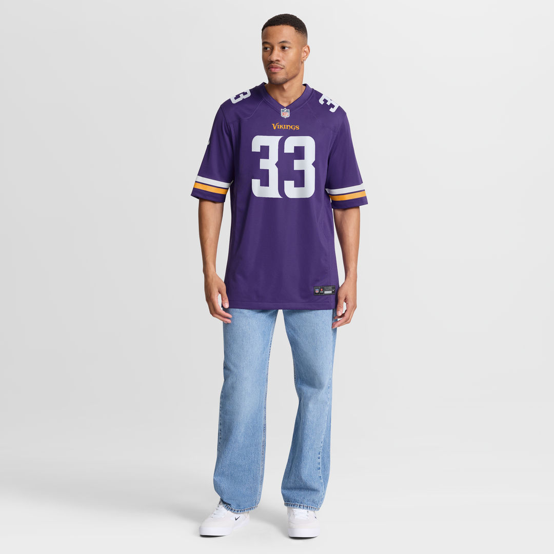 Aaron Jones Minnesota Vikings Game Jersey - Purple