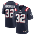 TreVeyon Henderson New England Patriots 2025 NFL Draft Game Jersey - Navy
