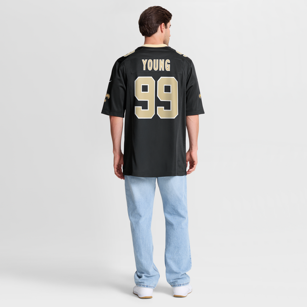 Chase Young New Orleans Saints Game Jersey - Black