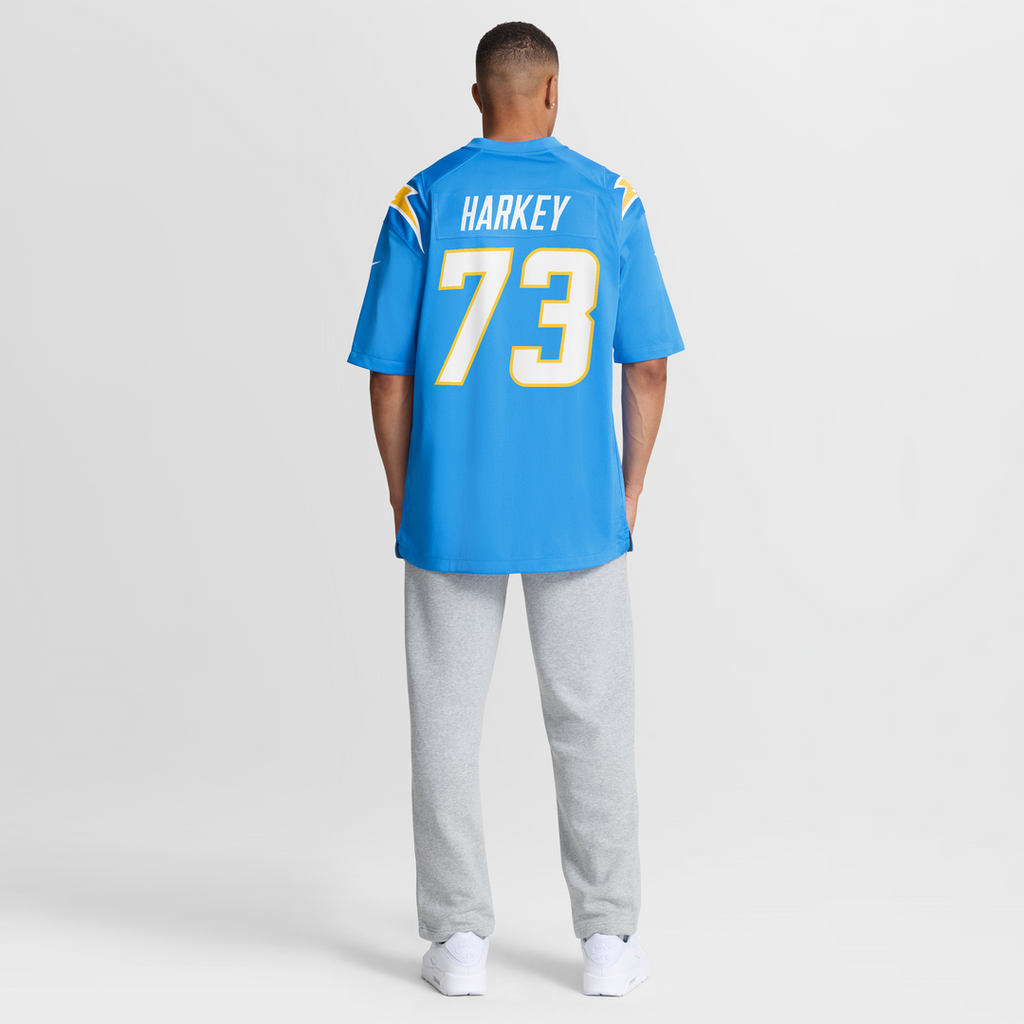 Alex Harkey Los Angeles Chargers Game Jersey - Powder Blue