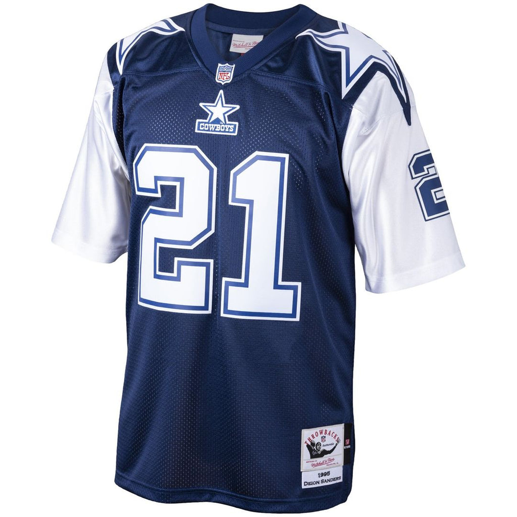 Deion Sanders Dallas Cowboys Big & Tall 1995 Replica Jersey - Navy