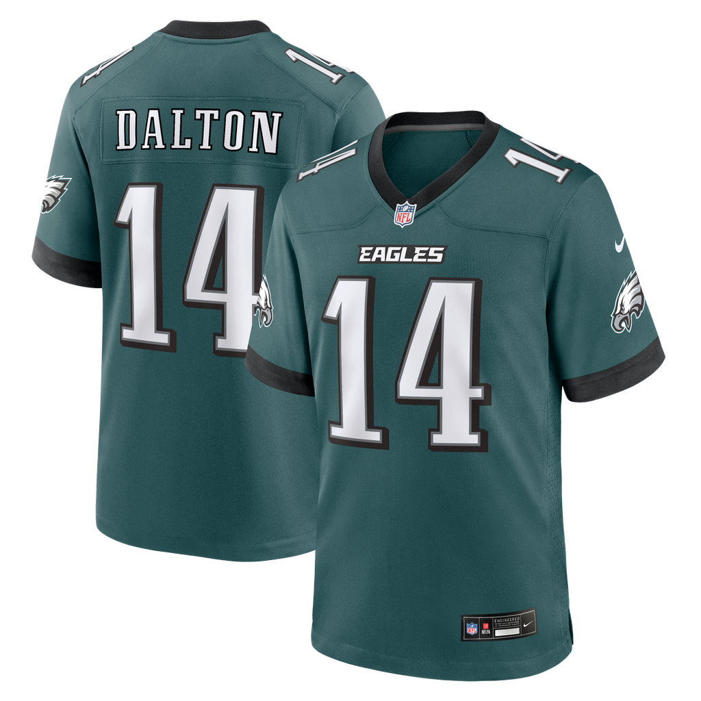 Andy Dalton Philadelphia Eagles Game Jersey - Midnight Green