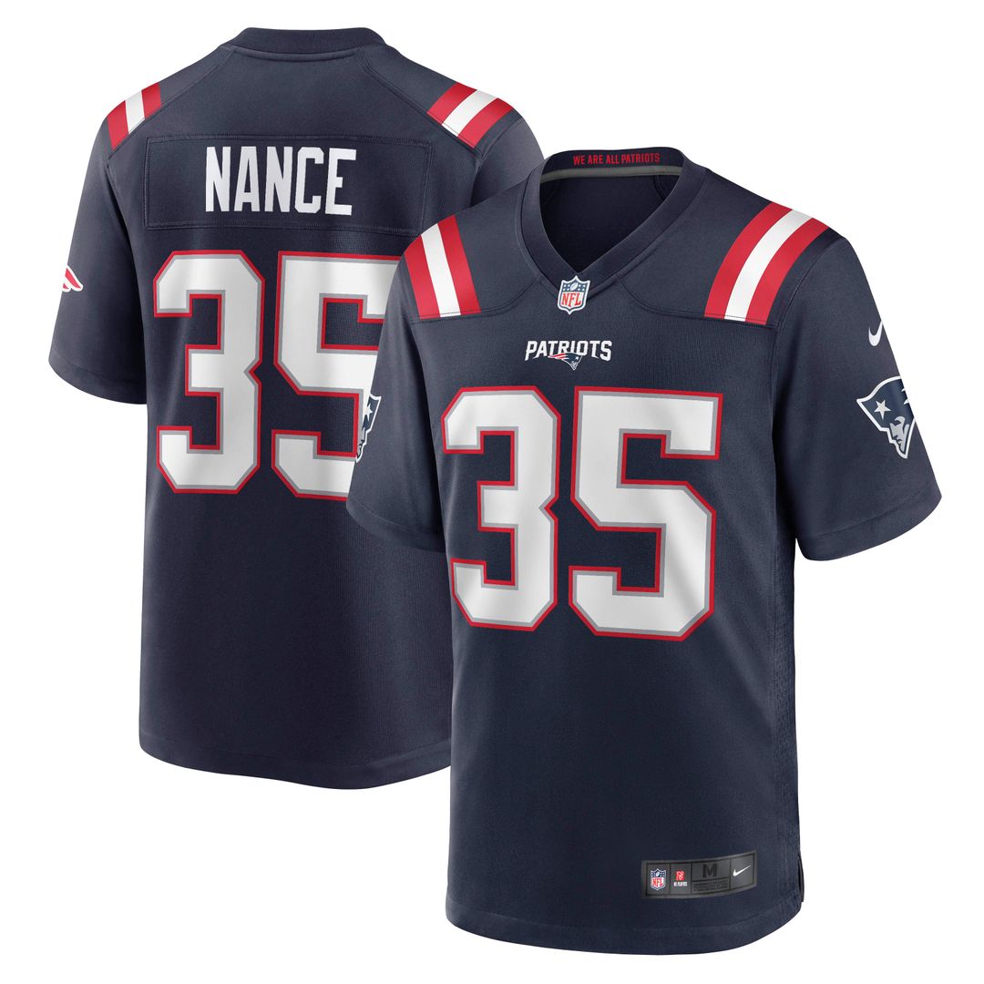 Jim Nance New England Patriots Jersey - Navy