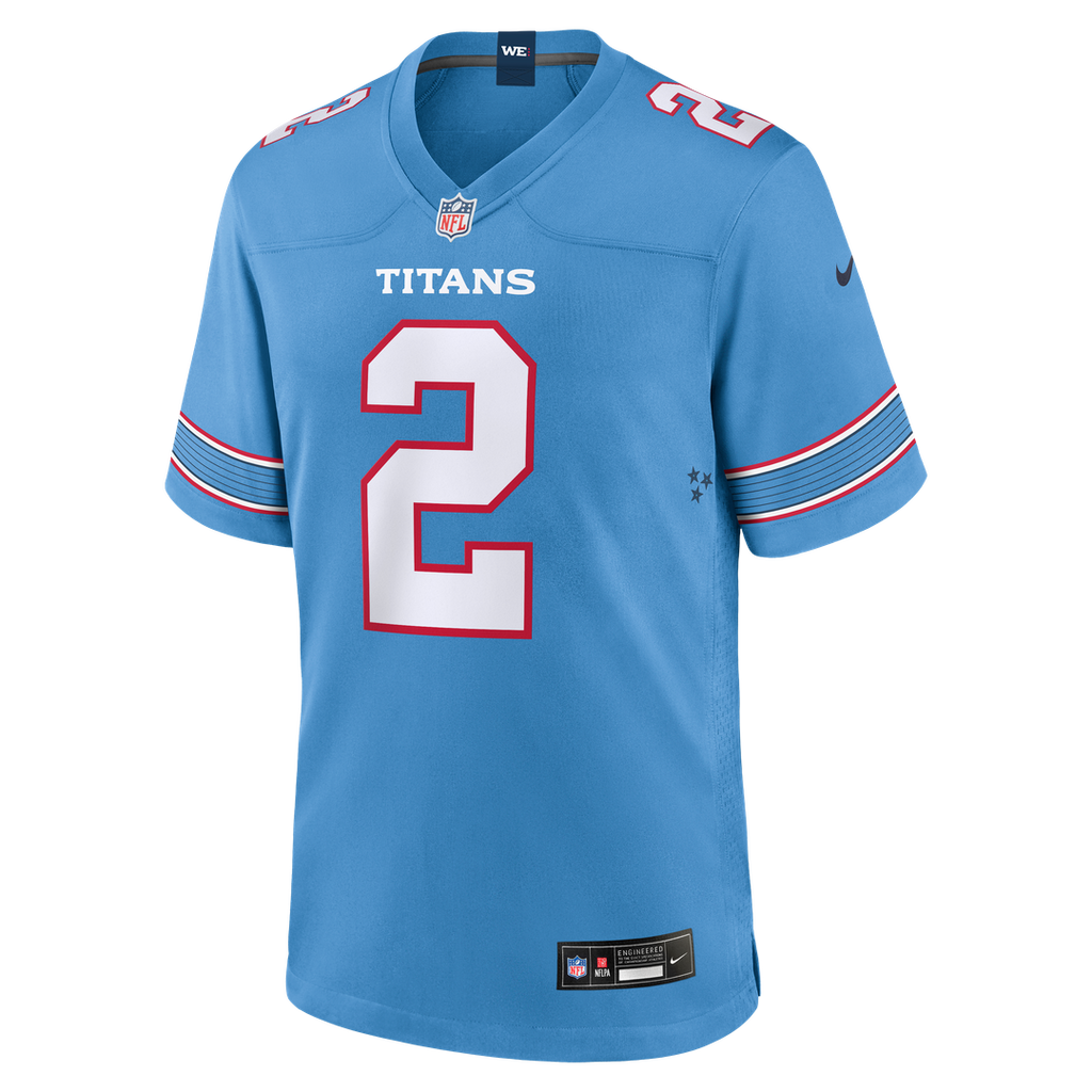 Tyjae Spears Tennessee Titans Game Jersey - Light Blue