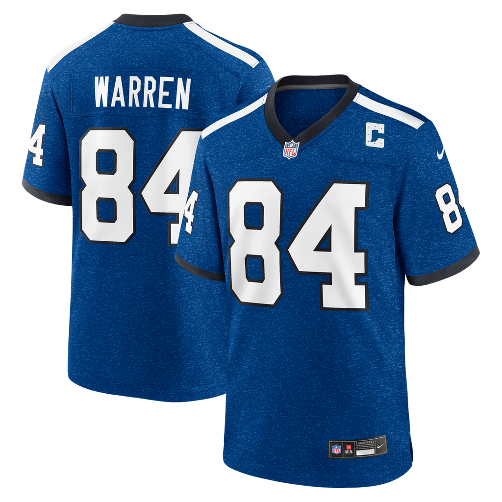 Tyler Warren Indianapolis Colts Alternate 2 Indiana Nights Game Jersey - Heather Royal