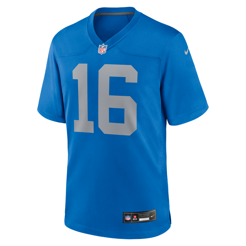 Jared Goff Detroit Lions Alternate Game Jersey - Blue