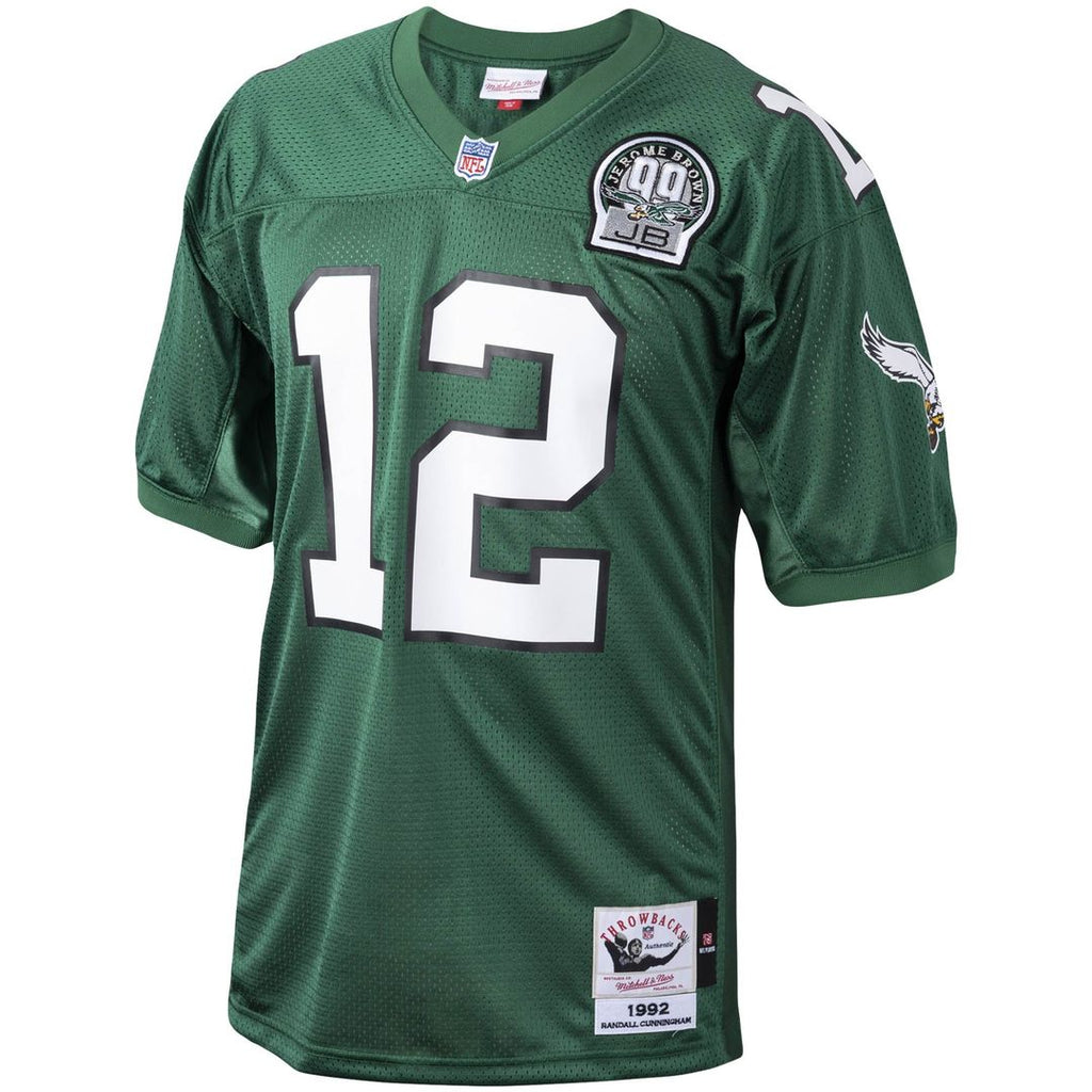 Randall Cunningham Philadelphia Eagles 1992 Authentic Throwback Jersey - Green