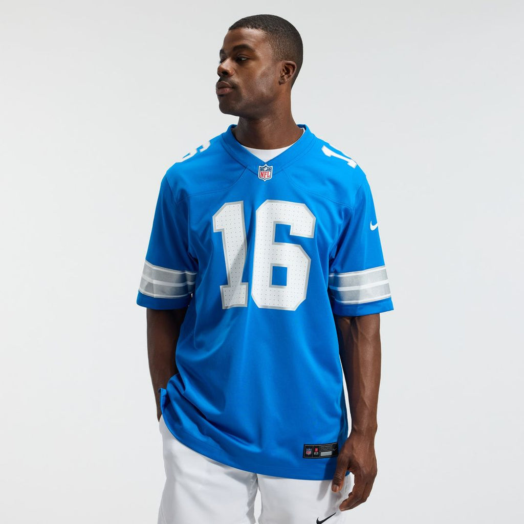 Jared Goff Detroit Lions Game Jersey - Blue