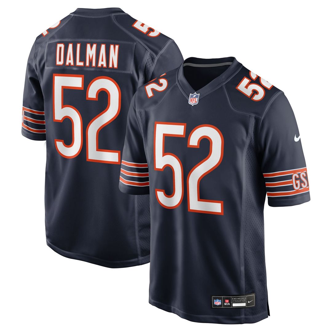 Drew Dalman Chicago Bears Game Jersey - Navy